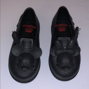 Mini Melissa Mickey & Minnie Head Toddler Shoes
